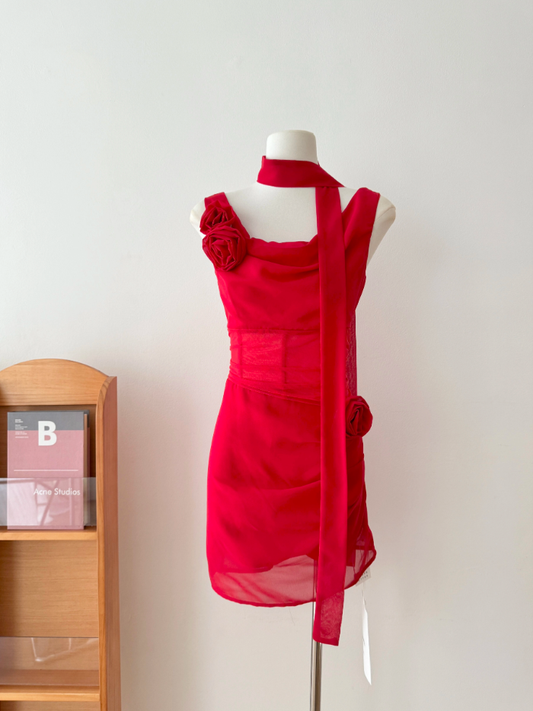 Sexy Suspender Dress Sheath Cocktail Dress YM1790