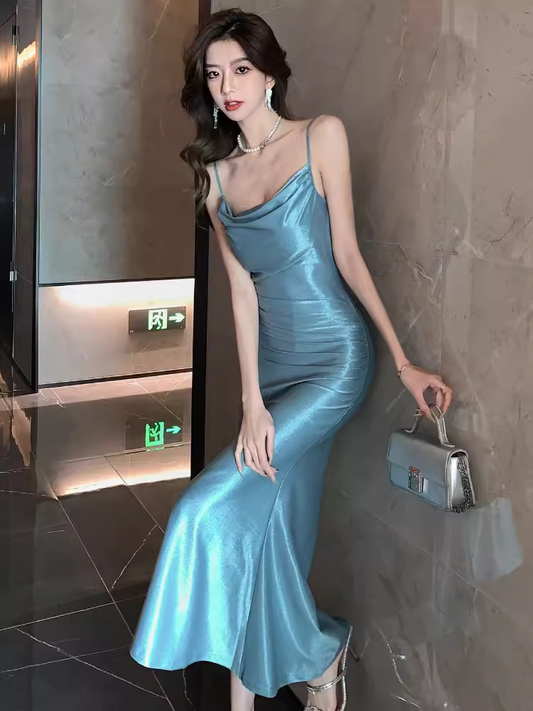 Sexy Spaghetti Straps Dress YM1492