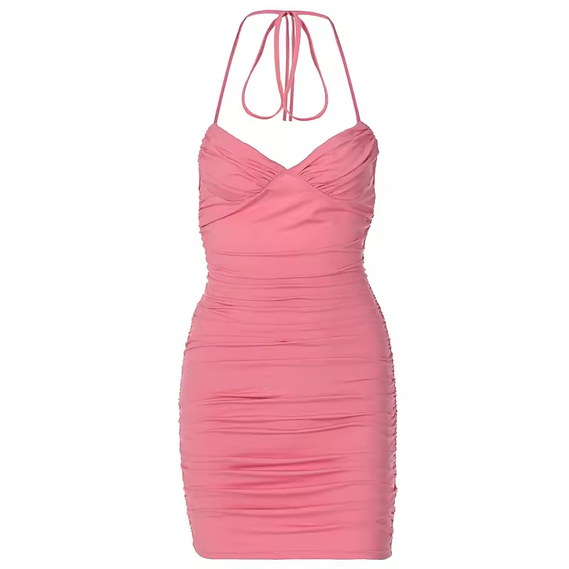 Sexy Halter Neckline Bodycon Dress YM1383