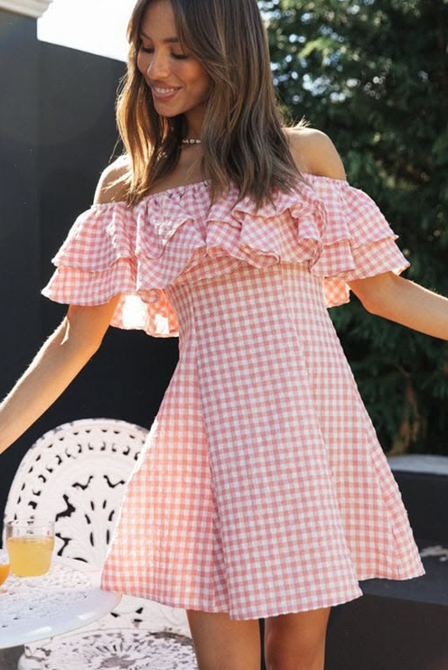 Sweet Pink Pleated Bateau A-Line Short Prom Dress Party Dress YM2506