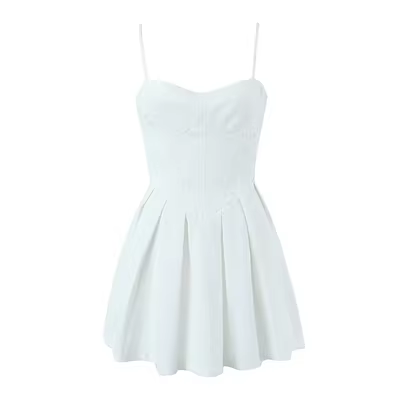 A-line White Short Dress YM727