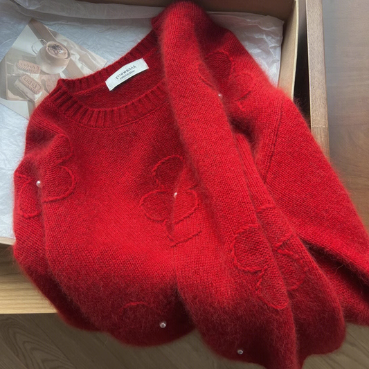 women's winter red sweater YM1905
