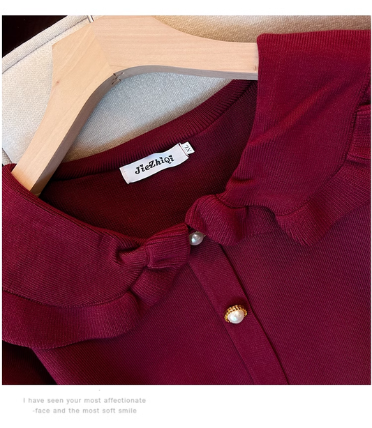 Knitted sweater dress YM877