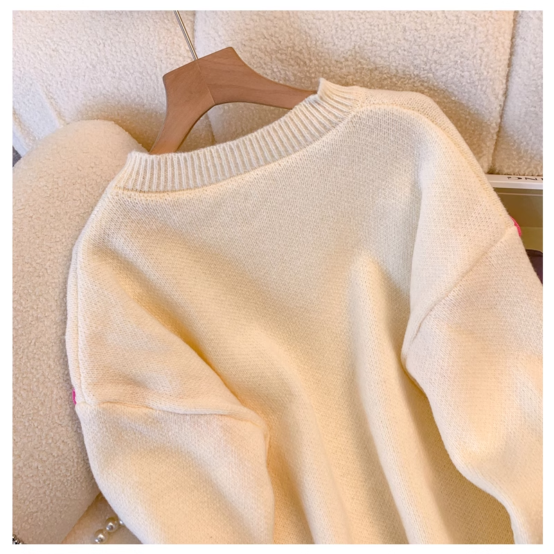 Sweet Style Knitted Sweater For Women, Early Autumn Fashion, Temperament, Slimming And Age-Reducing Sweater YM2283