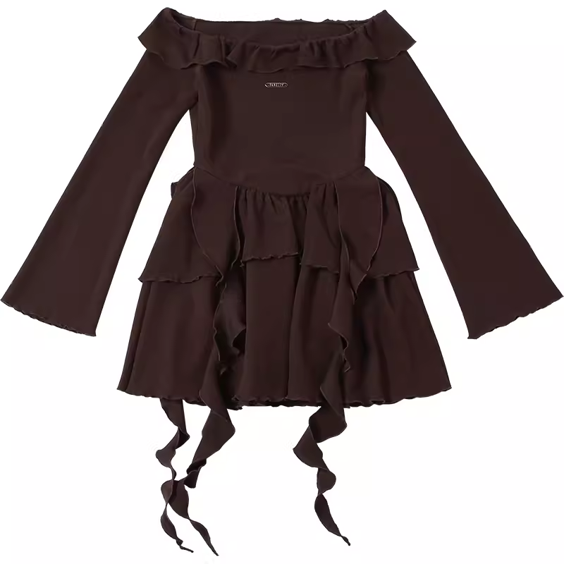 Off The Shoulder A-line Homecoming Dress YM1353