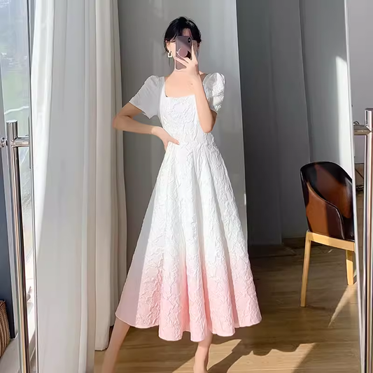 women's summer white dress YM1560