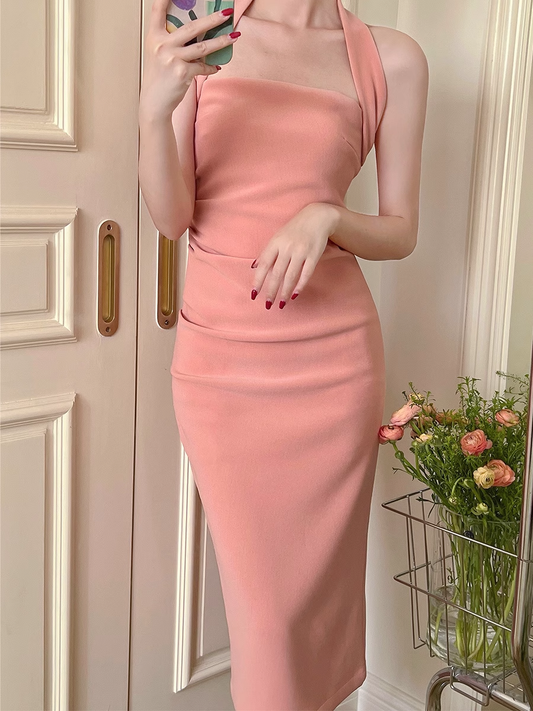 Sexy Halter Party Dress New Style Slim Fit Birthday Dress YM1723