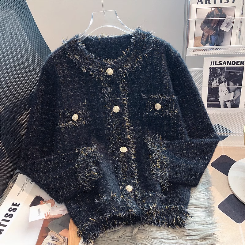 Women's fringed knitted cardigan YM572