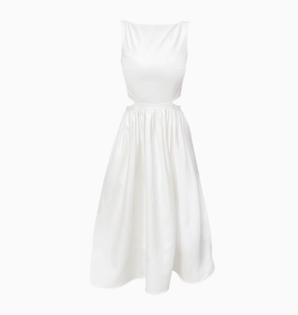 High-end sexy waist-revealing temperament slimming suspender party birthday dress YM1955