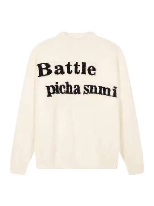 White soft mink velvet sweater for women in autumn and winter YM753