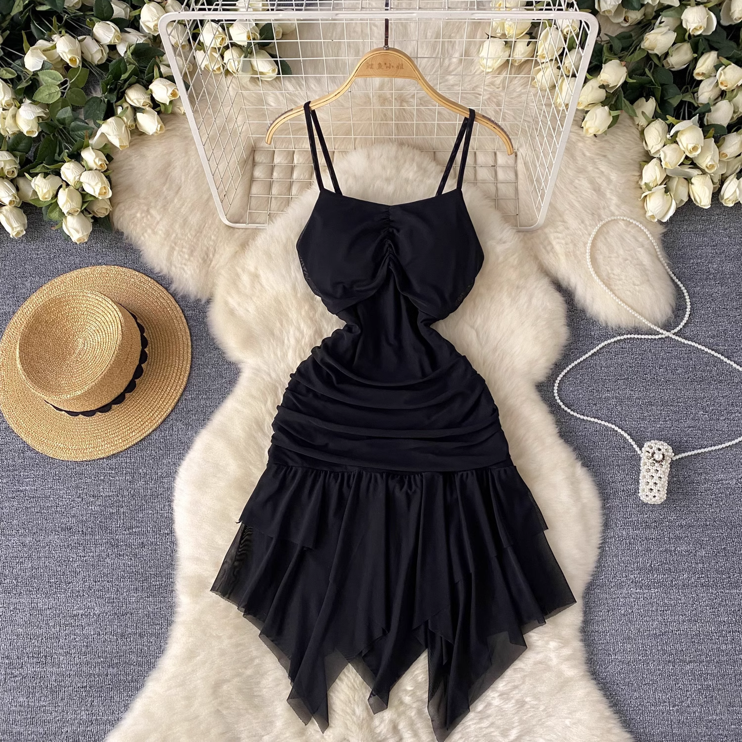 women's irregular dress YM1458