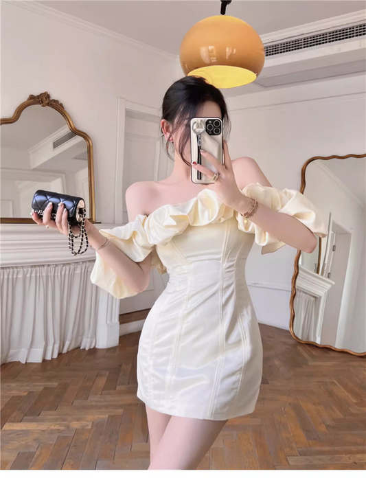 Off the shoulder birthday dress YM1222