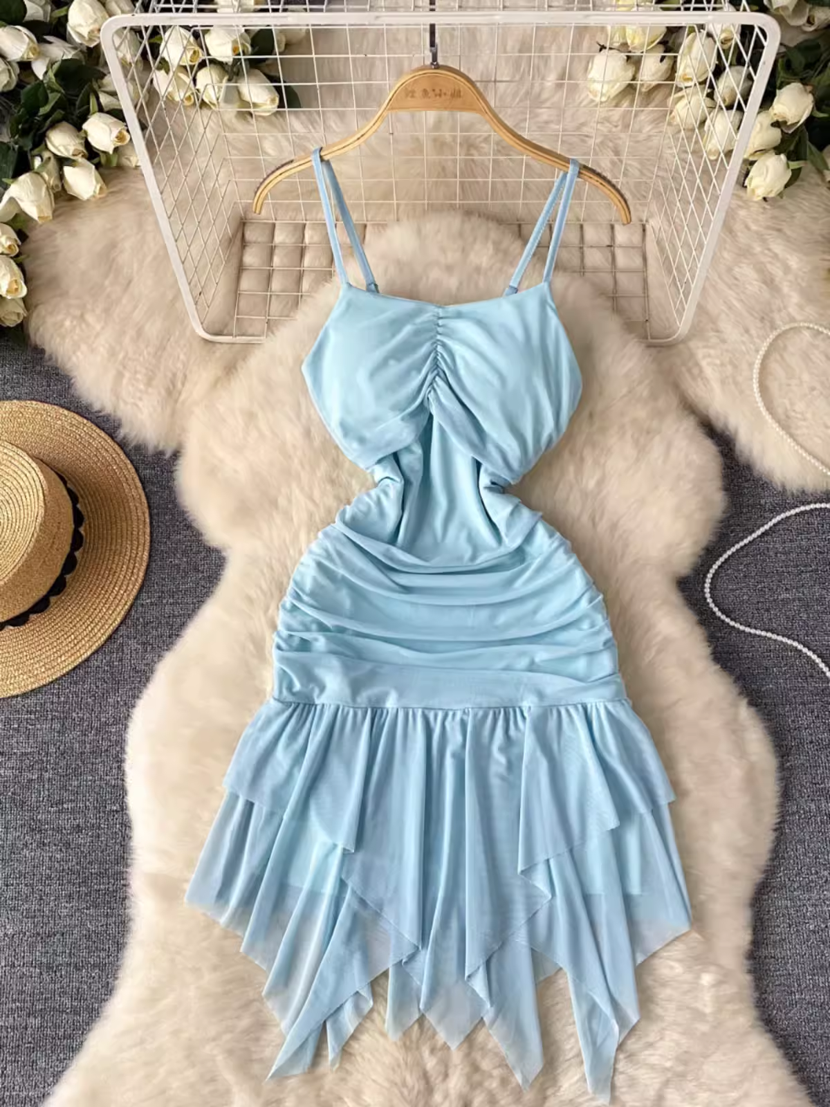 women's irregular dress YM1458