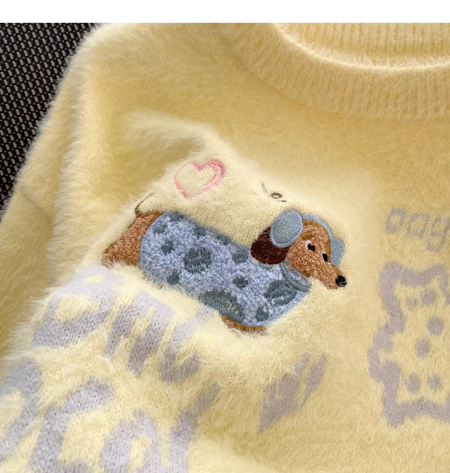 Sweet Blue Preppy Style Soft And Loose Sweater YM2453