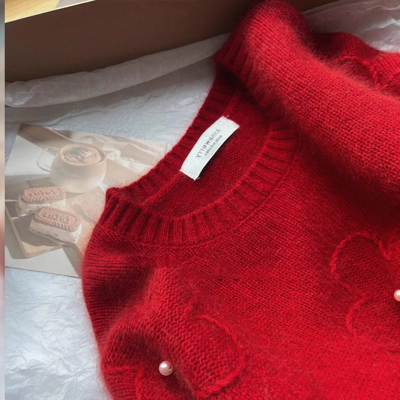 women's winter red sweater YM1905