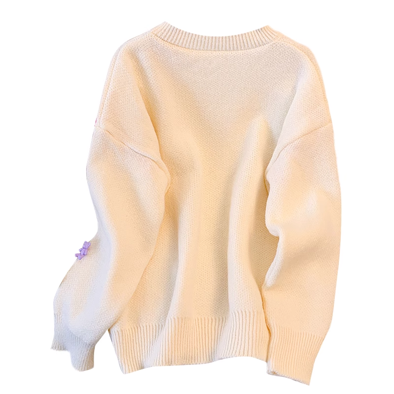 Sweet Style Knitted Sweater For Women, Early Autumn Fashion, Temperament, Slimming And Age-Reducing Sweater YM2283
