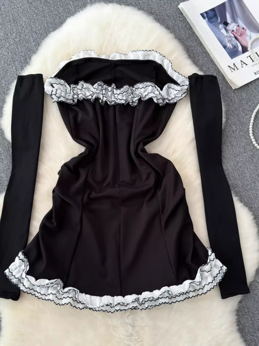 Sexy Strapless Mini Dress YM1435