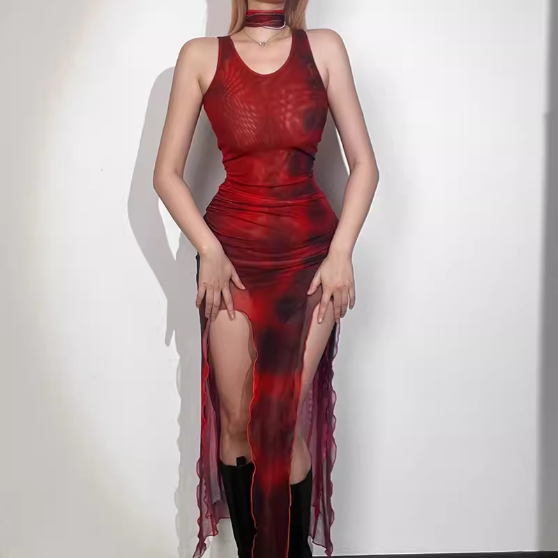 Vintage Sleeveless Dress YM1524