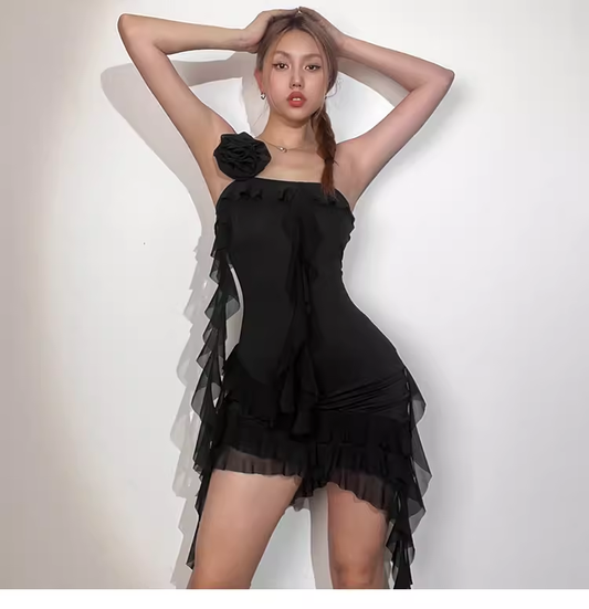 Sexy Black Summer Mini Dress YM1519