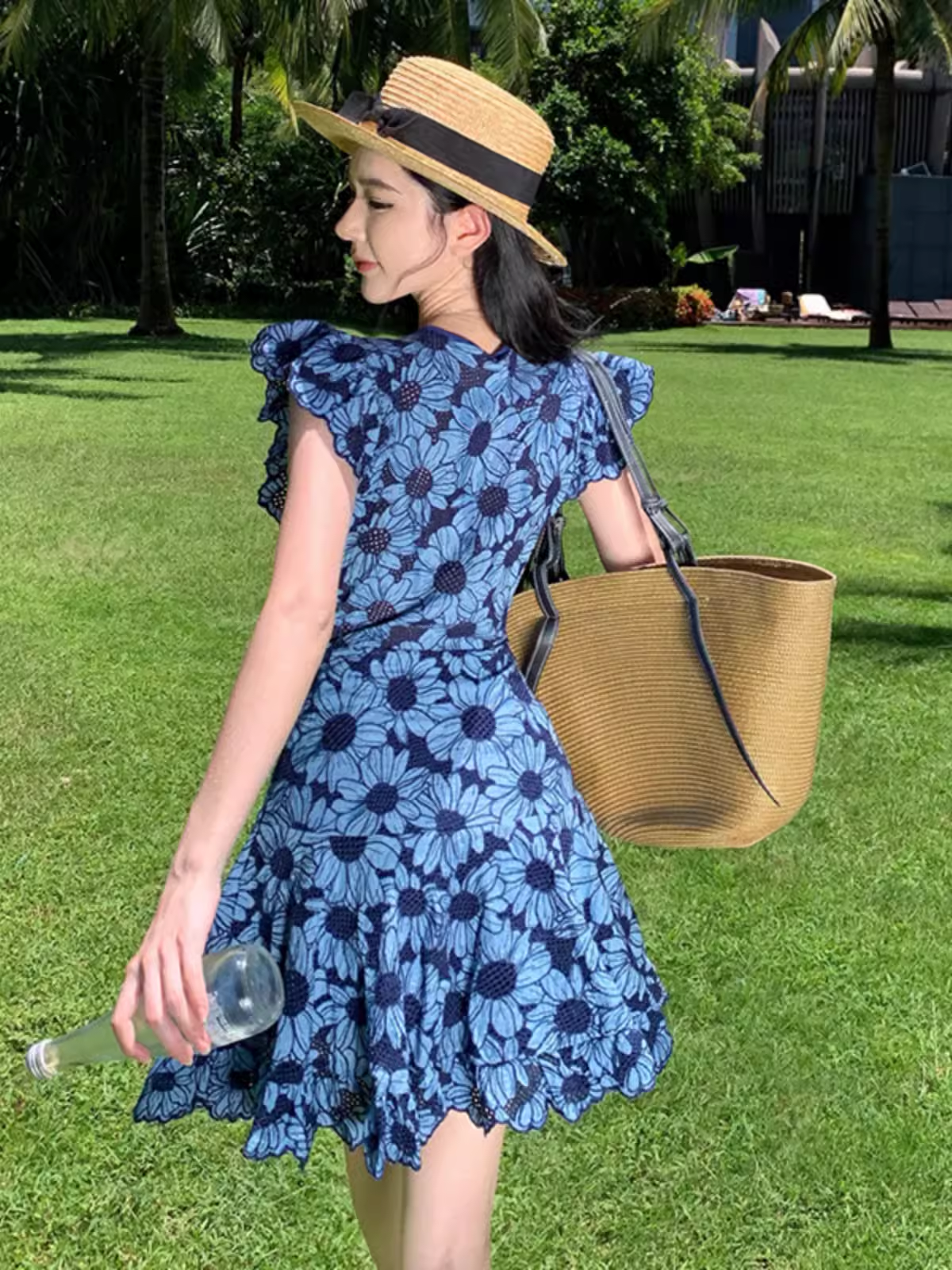 Beach resort style dress YM1306