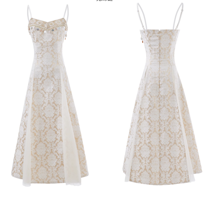 Palace Style Light Dress Sequin Jacquard Birthday Dress New Style YM2033