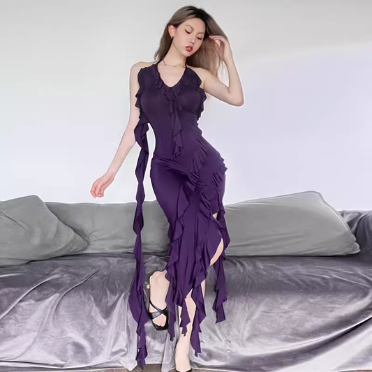 Chic Purple Summer Dress YM1392