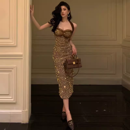Sexy Sequins Party Dress YM1491