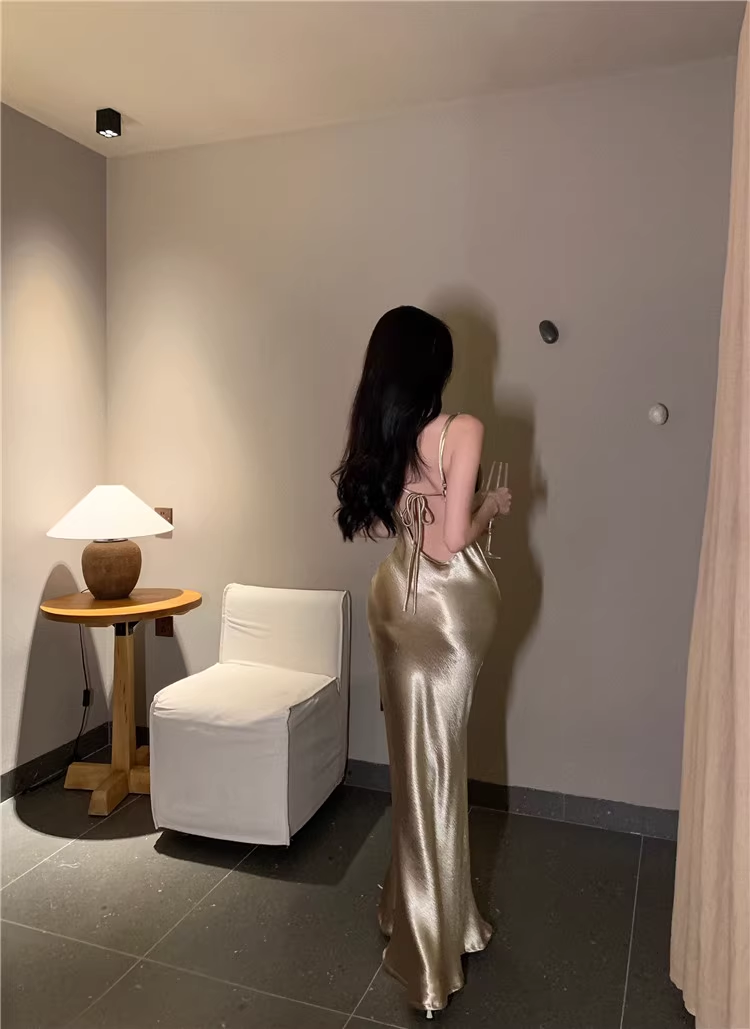 Sexy Spaghetti Straps Birthday Dress YM1233