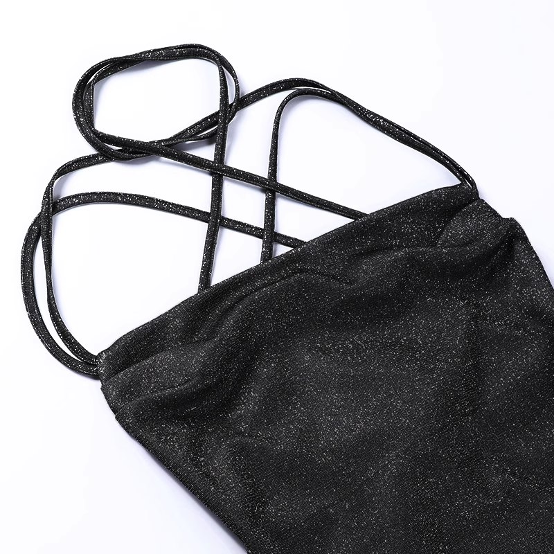Sexy black bodycon dress YM741