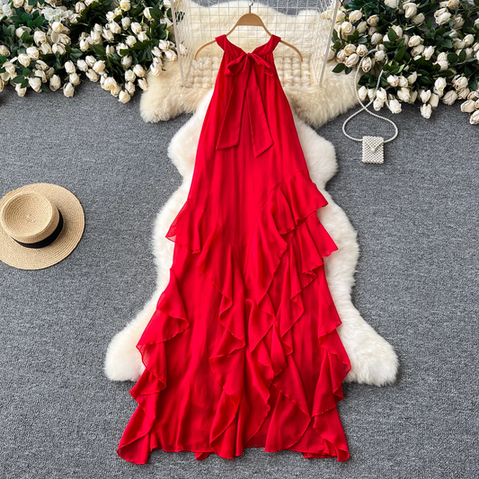 Ruffle Chiffon Fairy Dress YM1462