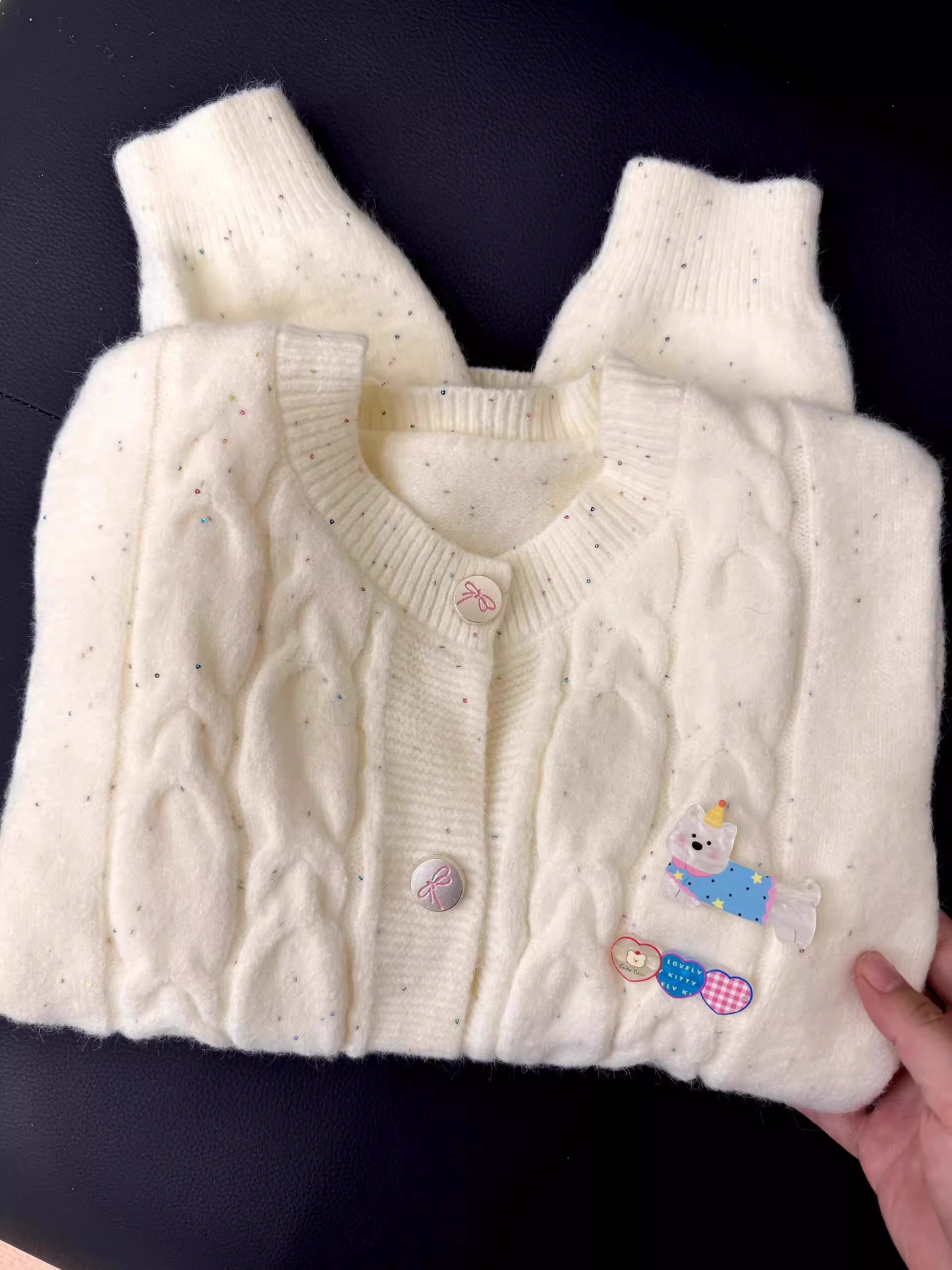 Cute, Versatile, Soft And Cozy Knitted Cardigan Sweater YM2410