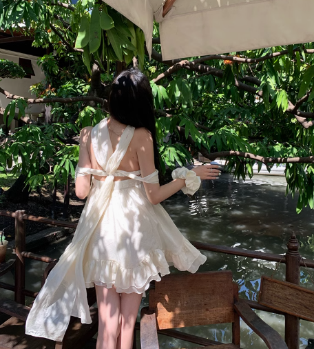 Sweet White Off The Shoulder Party Dress YM2002