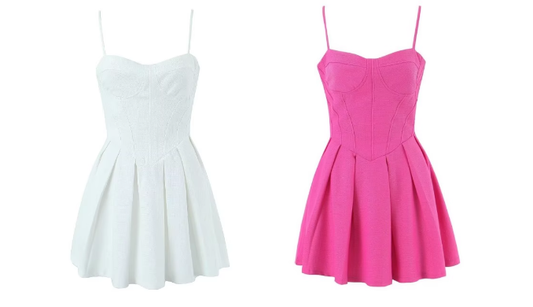 A-line White Short Dress YM727