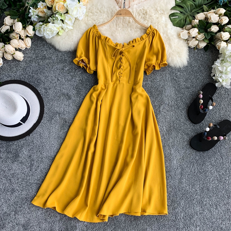Cute A line short dress fashion dress, YM85