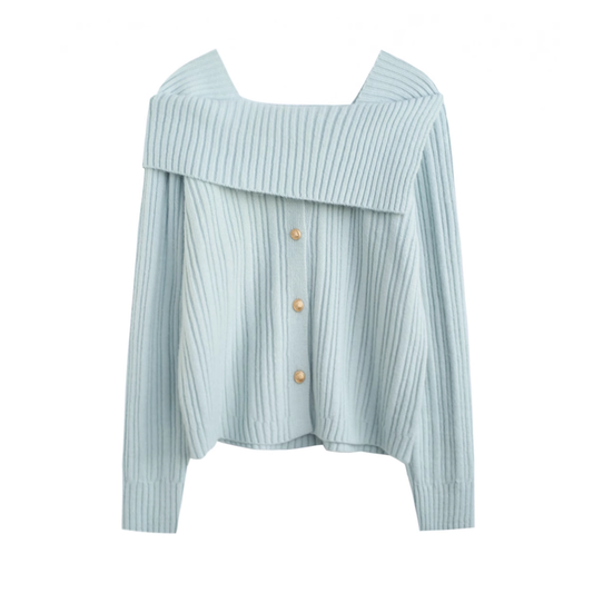 Lazy design knitted sweater YM934