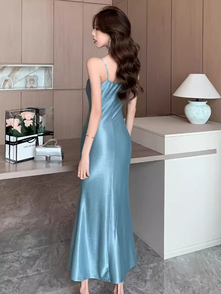 Sexy Spaghetti Straps Dress YM1492