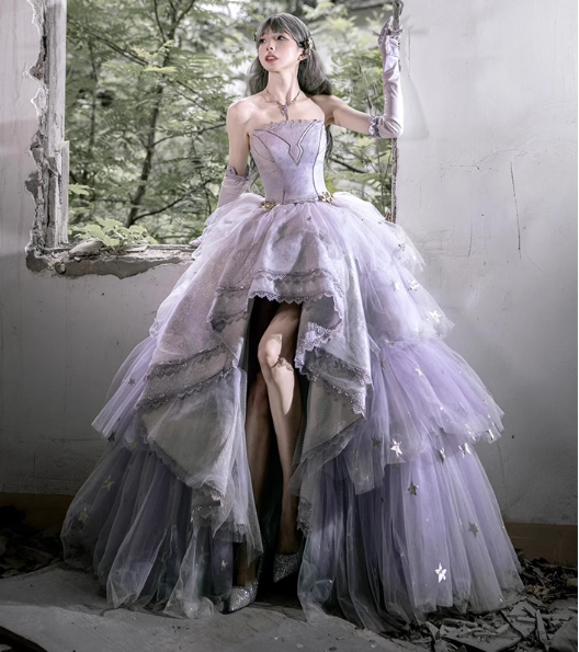 fantasy party dress Purple fantasy prom dress 8 US / Purple