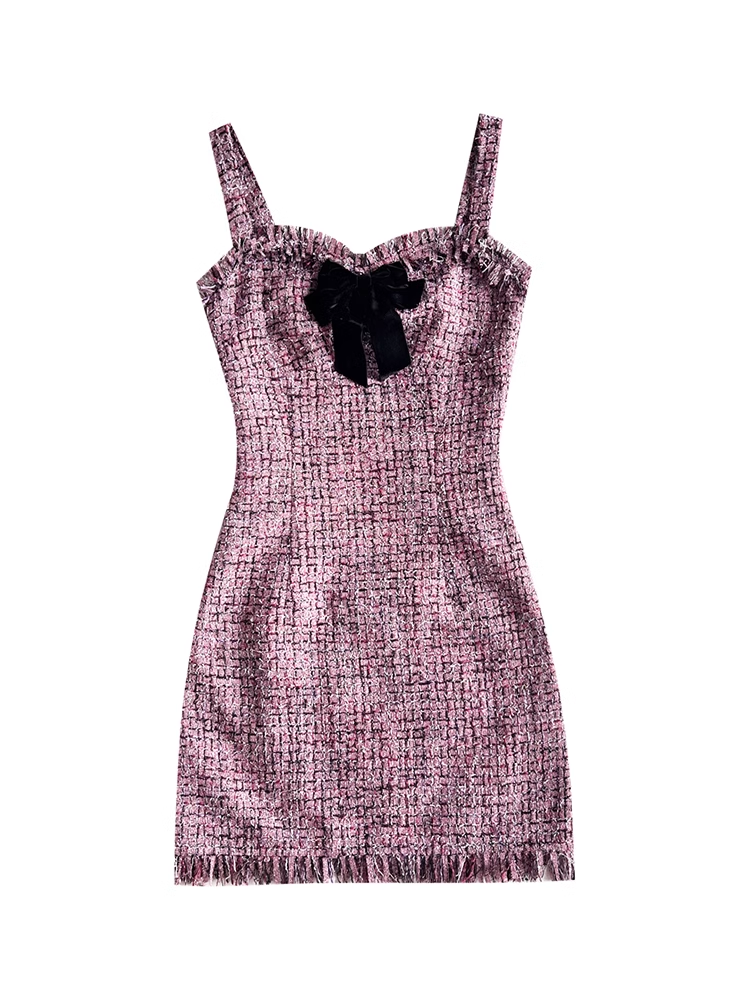 Purple Straps Short Dress YM787