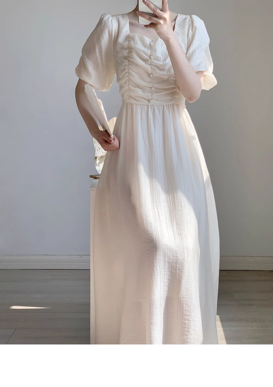women's summer square neck dress YM1103