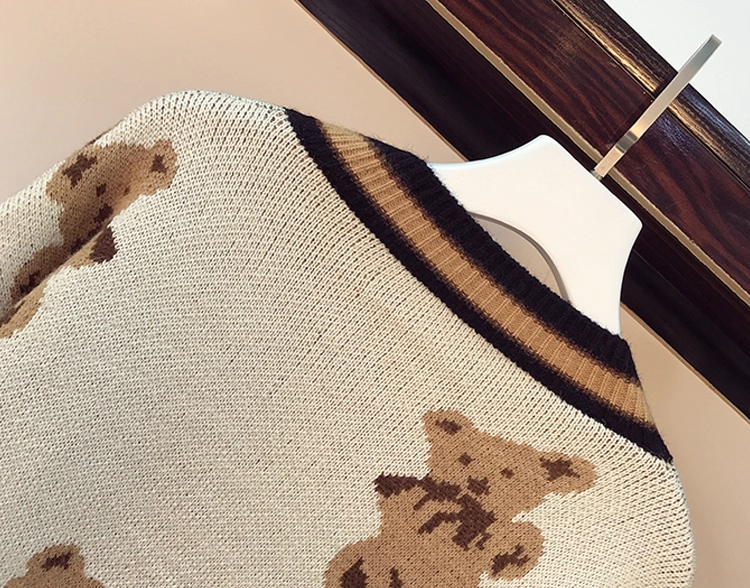 Knitted Cardigan Bear Sweater Coat YM2286