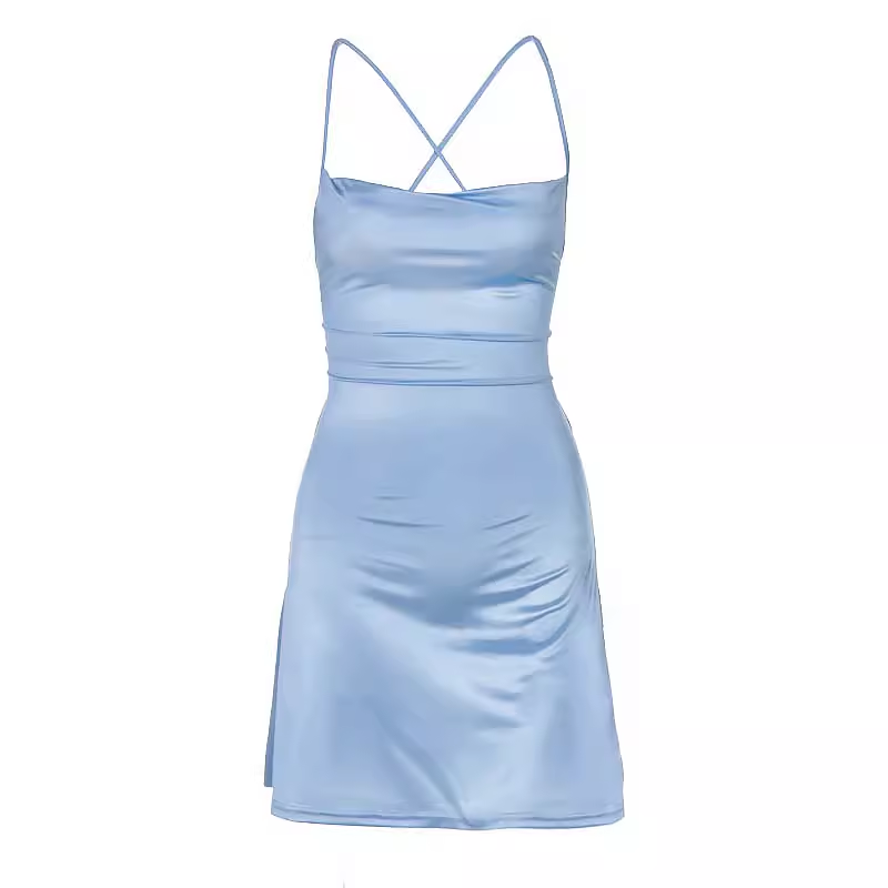 Sexy Blue Bodycon Dress YM1365
