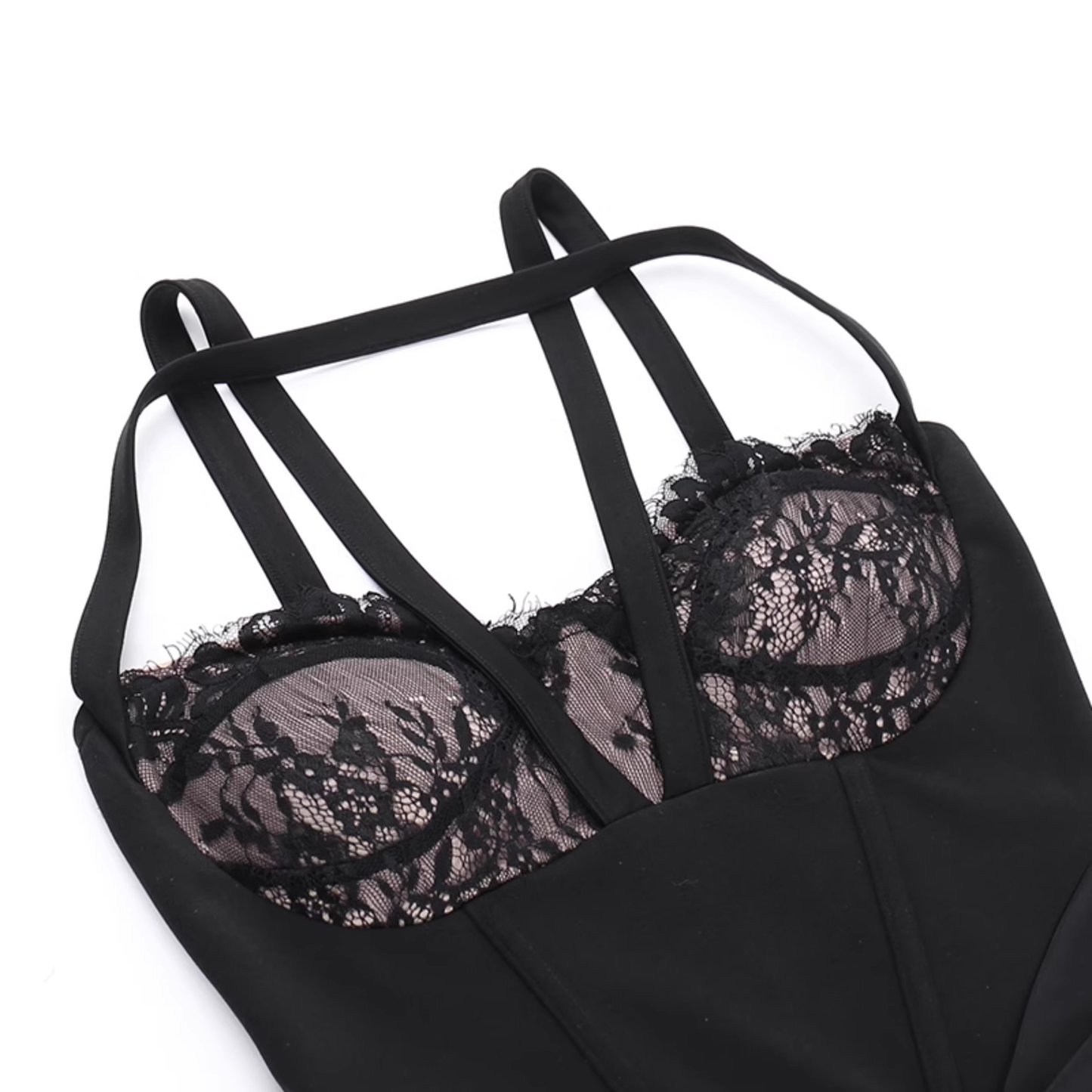 Sexy Black Lace Slit Party Gown,Birthday Outfits YM2019