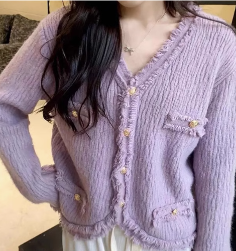 Christmas Red Sweater New Style Super Beautiful Soft Thick Knitted Cardigan YM1805