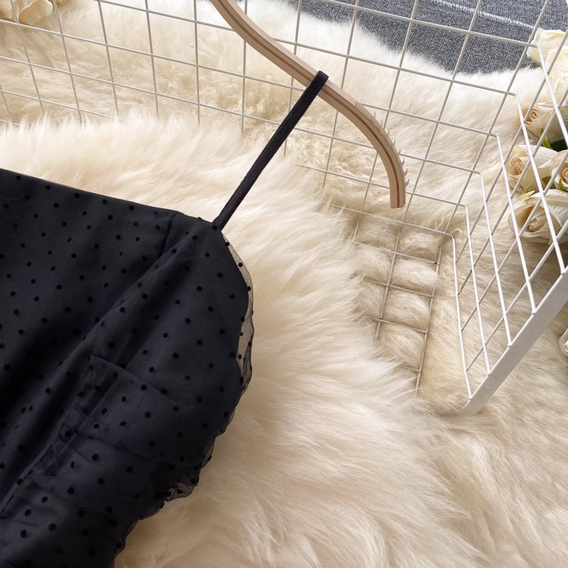 A-line Black Summer Dress ,YM31