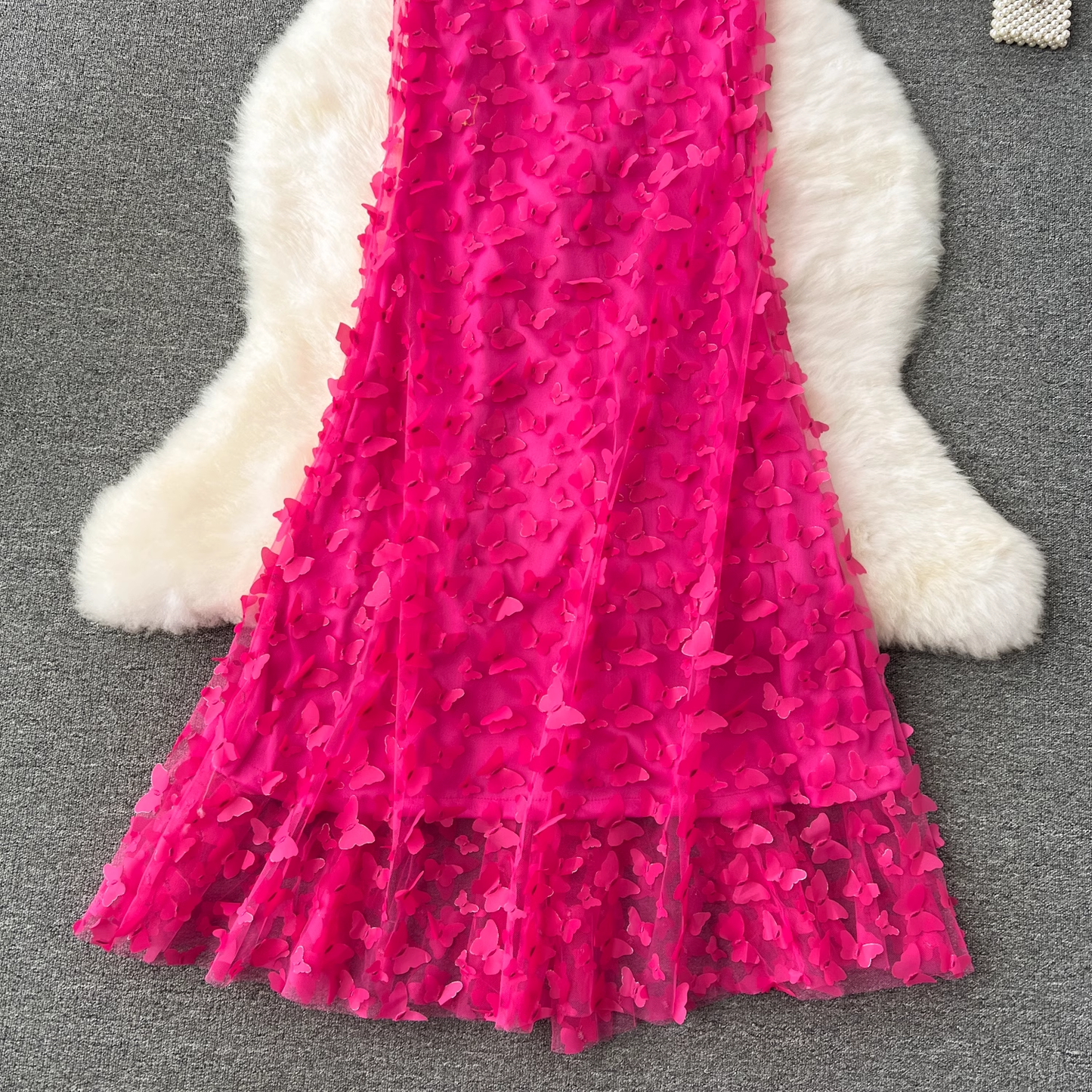 Three-dimensional butterfly sexy tube summer dress for women YM1123