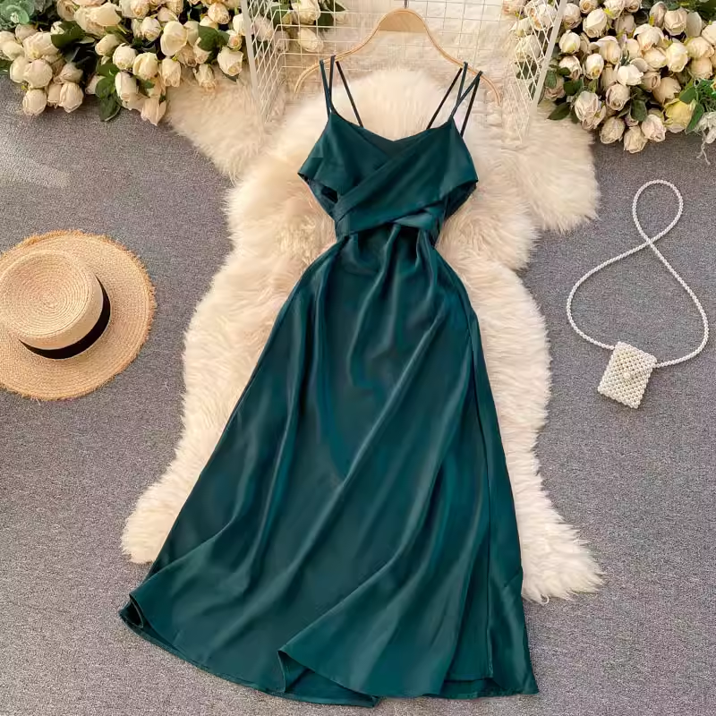 Simple A-line Summer Dress YM601