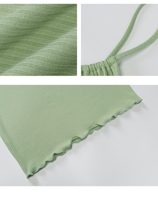 women's green summer short dress casual ,YM06