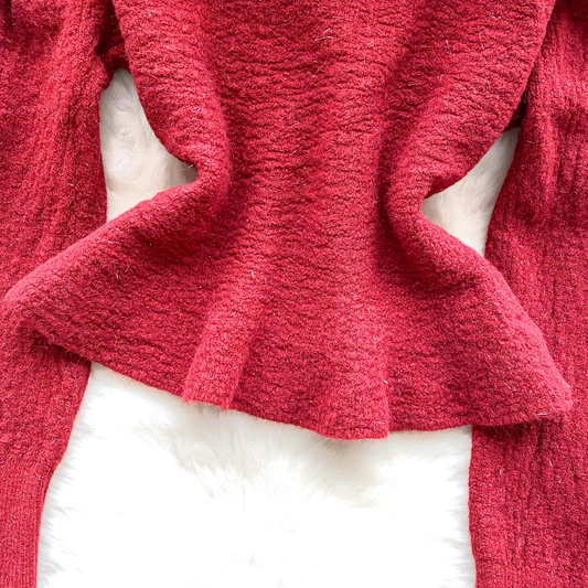 Winter knitted cardigan age-reducing versatile sweater for women YM1577