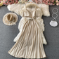Cute A line dress off shoulder fashion dress maxi dress ,YM92