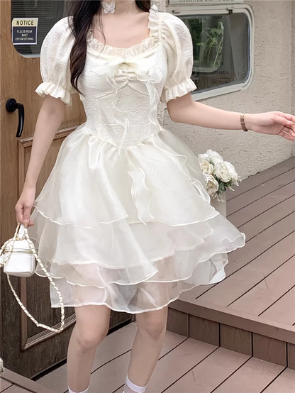 women's autumn square neck dress YM832